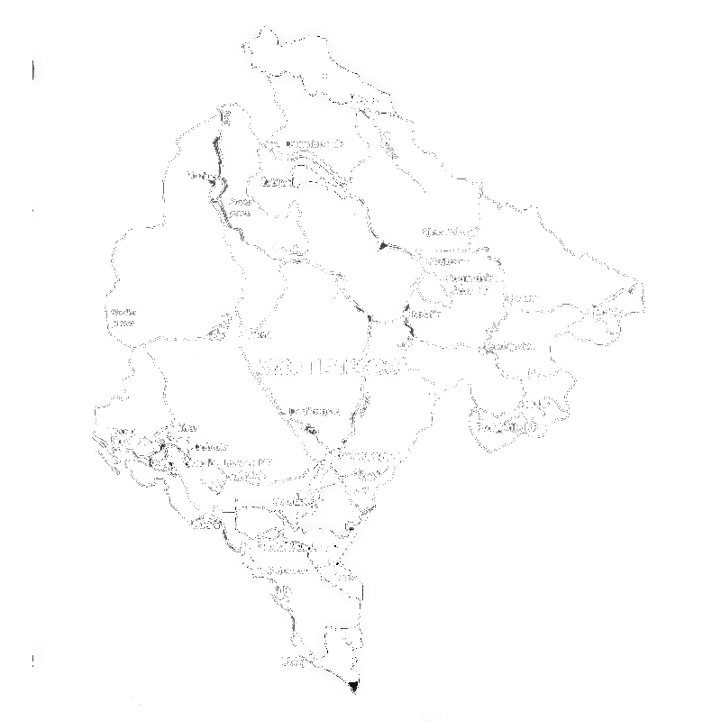 Montenegro roads map